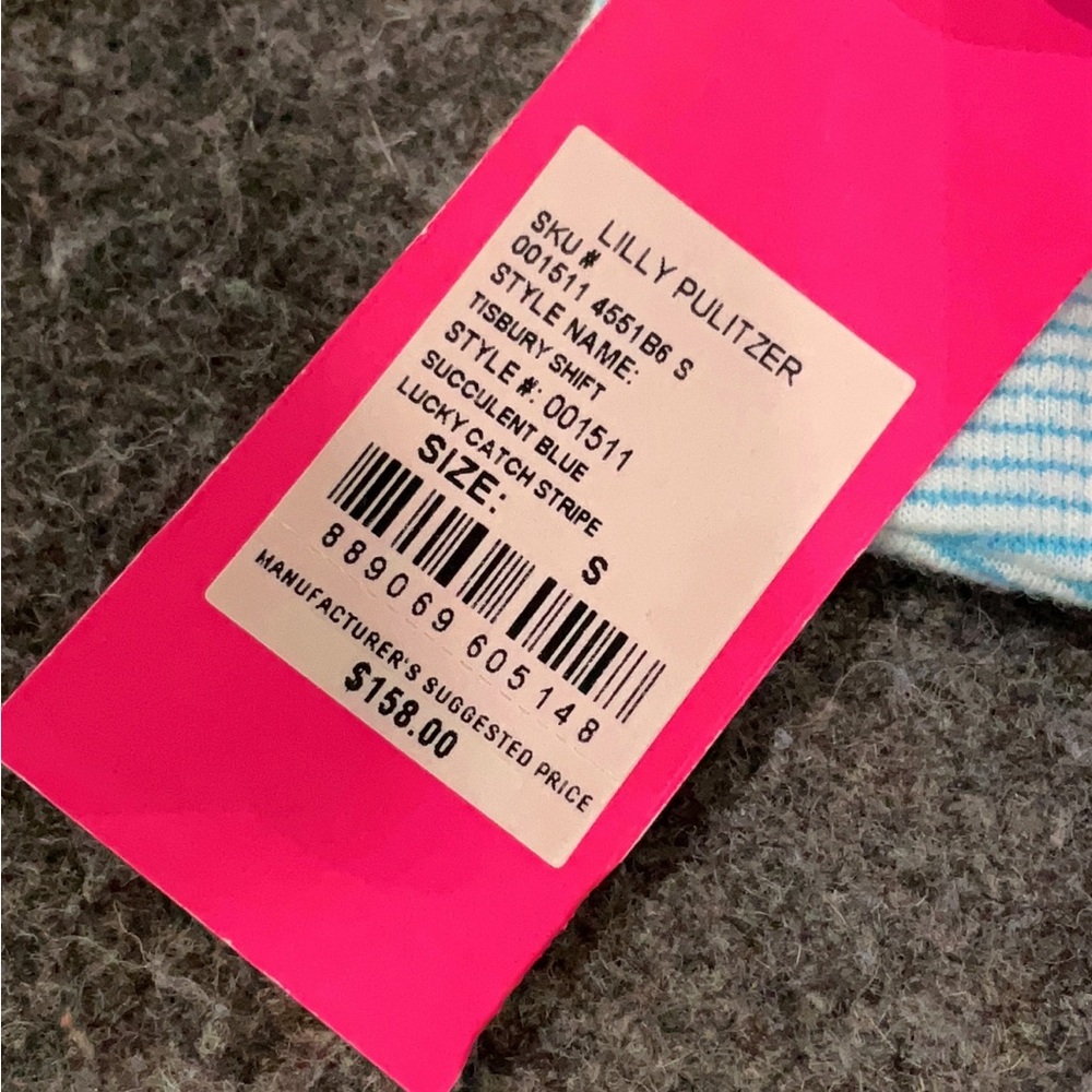 NWT - Lilly Pulitzer Tisbury Women’s Shift Dress in Succulent Blue. - Picture 5 of 7